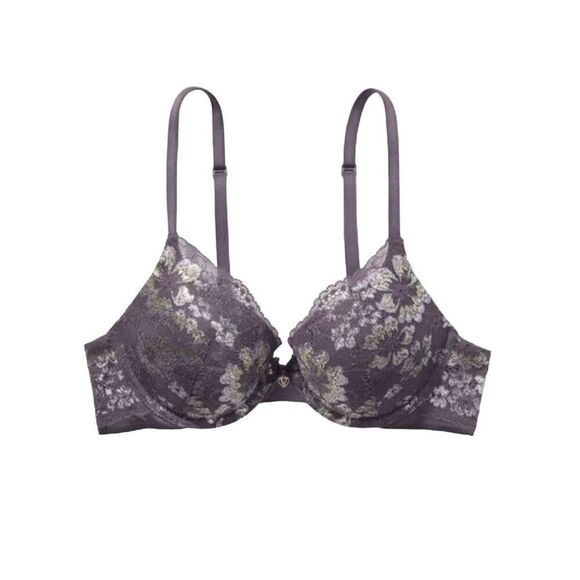 Victoria's Secret Body By Victoria Perfect Shape Lace Push Up Bra Size 32D - Picture 1 of 9